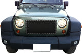 Stainless Steel Main Upper Rivet Grille 2007-2018 Jeep Wrangler JK GR10LEH19H