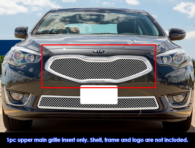 Stainless Steel Main Upper Mesh Grille 2014-2016 Kia Cadenza GR11GEI55T