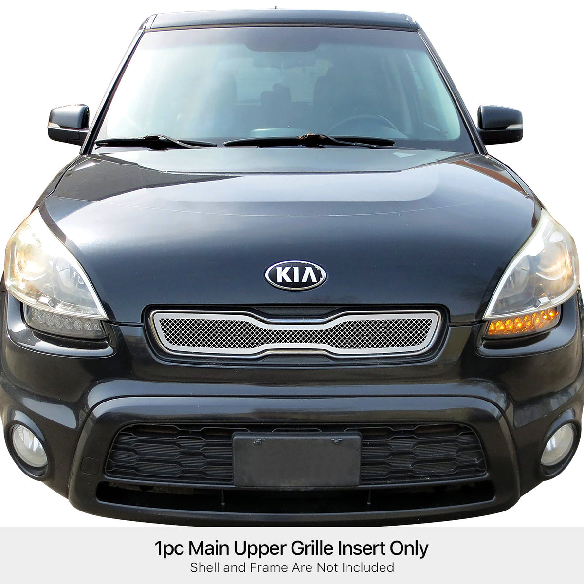 Stainless Steel Main Upper Mesh Grille 2012-2013 Kia Soul GR11GEI61T