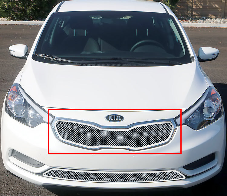 Stainless Steel Main Upper Mesh Grille 2014-2016 Kia Forte GR11GEI63T