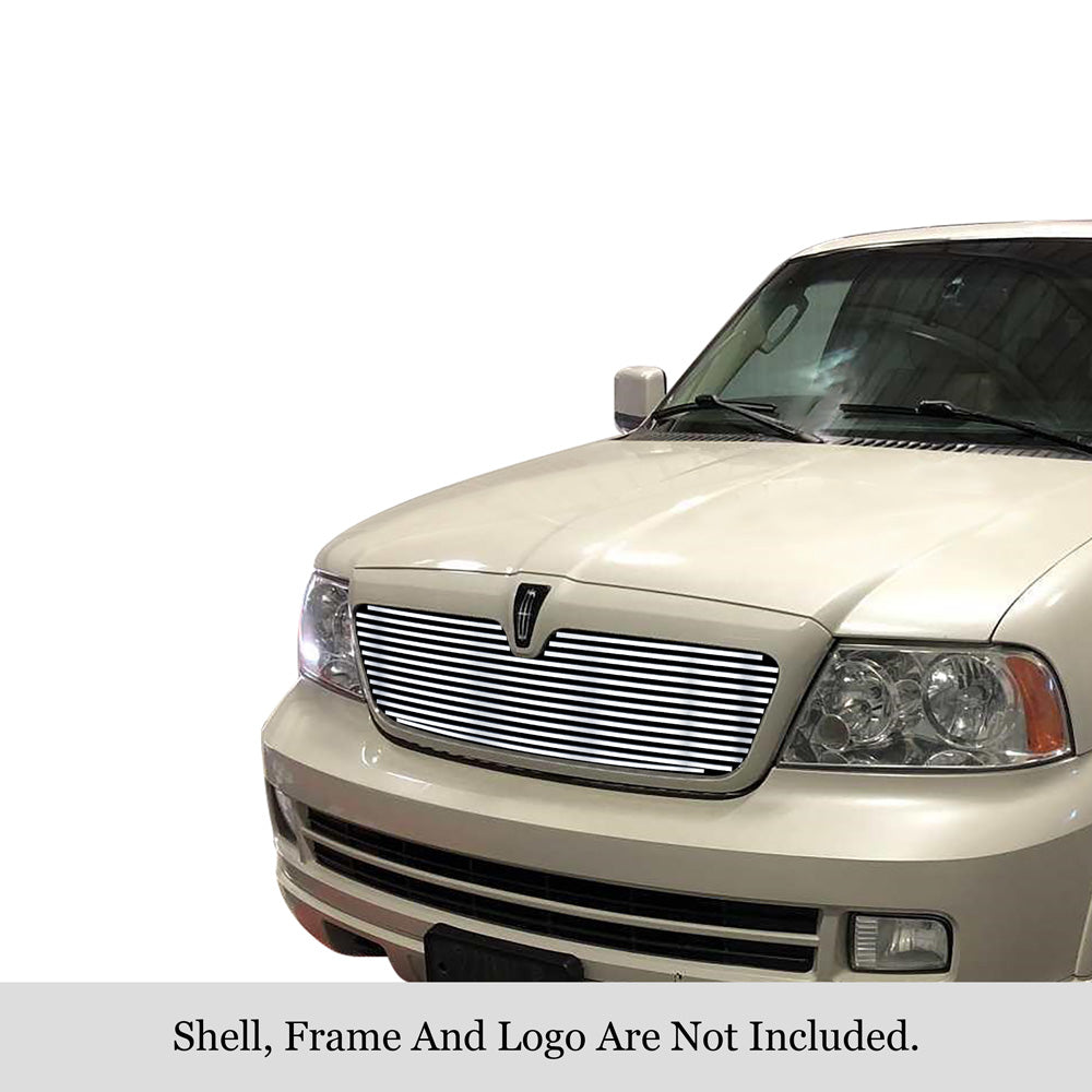 Stainless Steel Main Upper Stainless Steel Billet Grille 2003-2006 Lincoln Navigator GR12FFE44S
