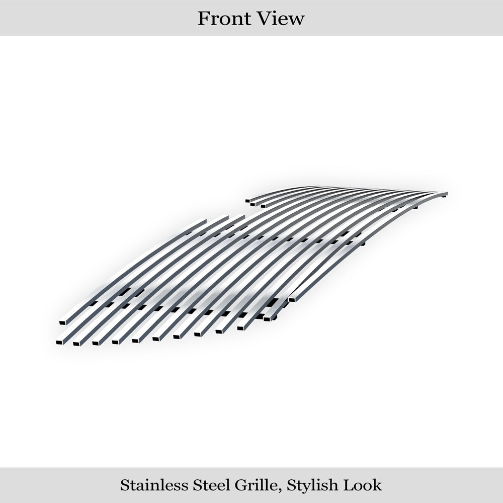 Stainless Steel Main Upper Stainless Steel Billet Grille 2003-2006 Lincoln Navigator GR12FFE44S
