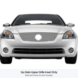 Stainless Steel Main Upper Sheet Grille 2002-2004 Nissan Altima GR14DED06A