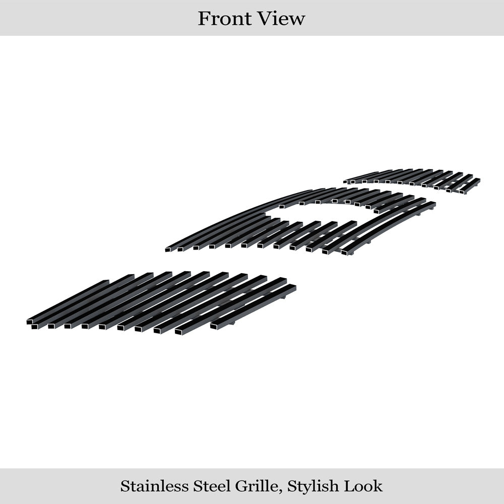 Stainless Steel Main Upper Black Stainless Steel Billet Grille 2004-2007 Nissan Armada With Logo Show/2004-2006 Nissan Titan With Logo Show/2007-2007 Nissan Titan Classic Model, With Logo Show GR14FED12J