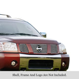Stainless Steel Main Upper Stainless Steel Billet Grille 2004-2007 Nissan Armada With Logo Show/2004-2006 Nissan Titan With Logo Show/2007-2007 Nissan Titan Classic Model, With Logo Show GR14FED12S
