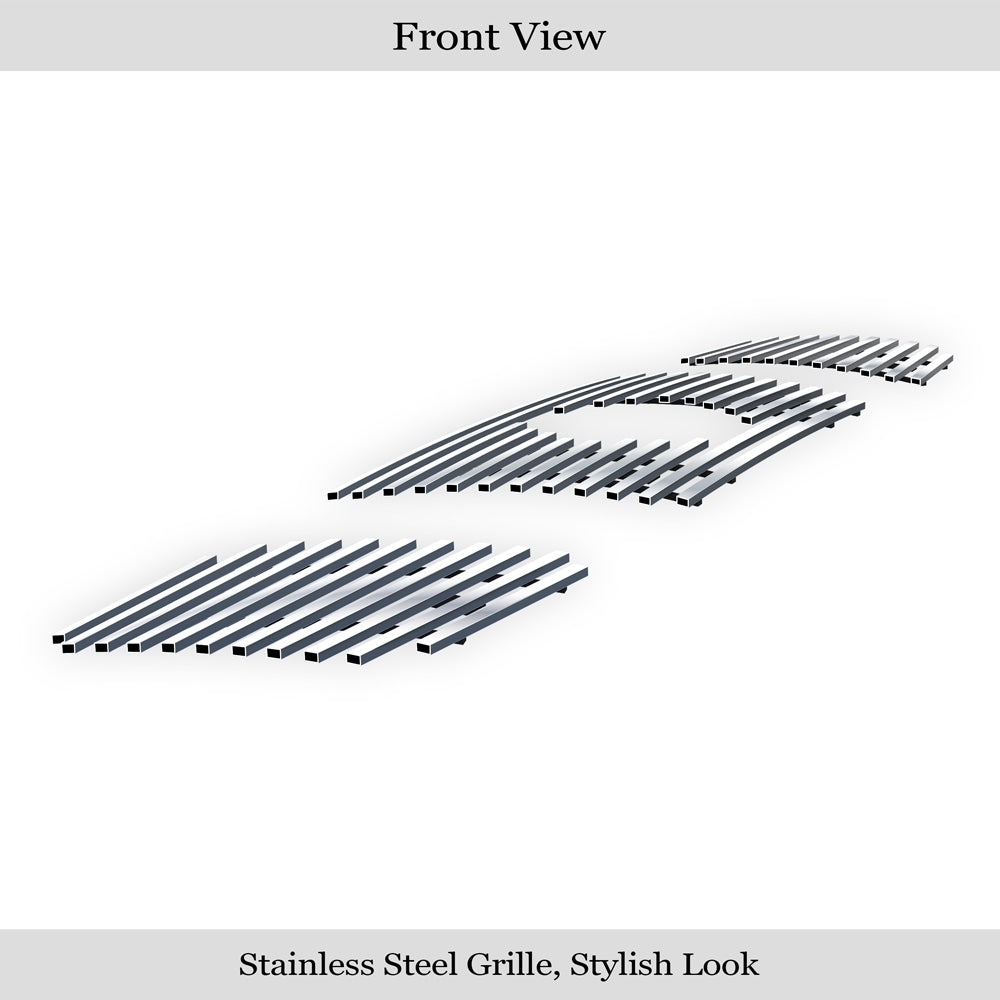 Stainless Steel Main Upper Stainless Steel Billet Grille 2004-2007 Nissan Armada With Logo Show/2004-2006 Nissan Titan With Logo Show/2007-2007 Nissan Titan Classic Model, With Logo Show GR14FED12S