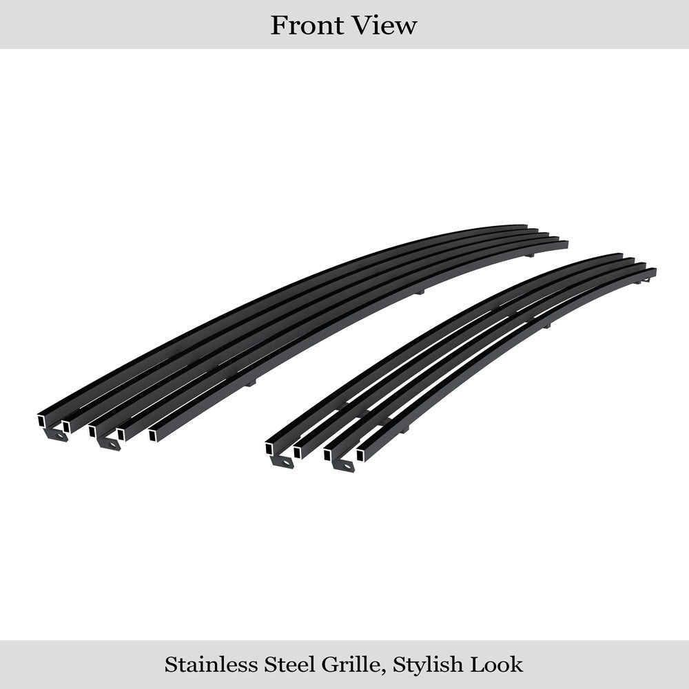 Stainless Steel Main Upper Black Stainless Steel Billet Grille 2002-2004 Nissan Xterra GR14FED17J