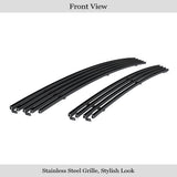 Stainless Steel Main Upper Black Stainless Steel Billet Grille 2002-2004 Nissan Xterra GR14FED17J