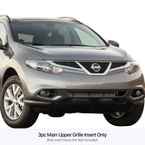 Stainless Steel Main Upper Black Stainless Steel Billet Grille 2011-2014 Nissan Murano GR14FEE65J