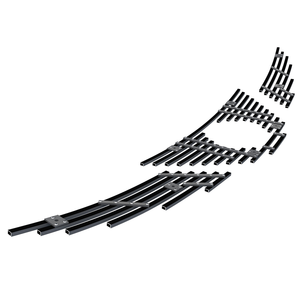 Stainless Steel Main Upper Black Stainless Steel Billet Grille 2011-2014 Nissan Murano GR14FEE65J