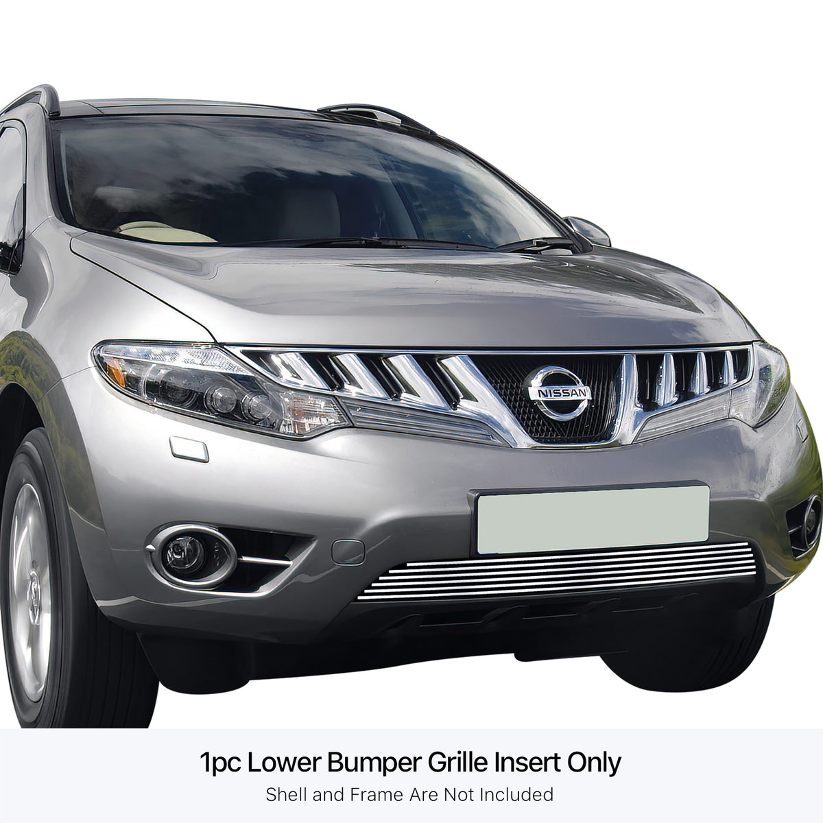 Stainless Steel Lower Bumper Stainless Steel Billet Grille 2009-2010 Nissan Murano GR14FEE68S