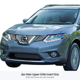 Stainless Steel Main Upper Stainless Steel Billet Grille 2014-2016 Nissan Rogue GR14FEE71S