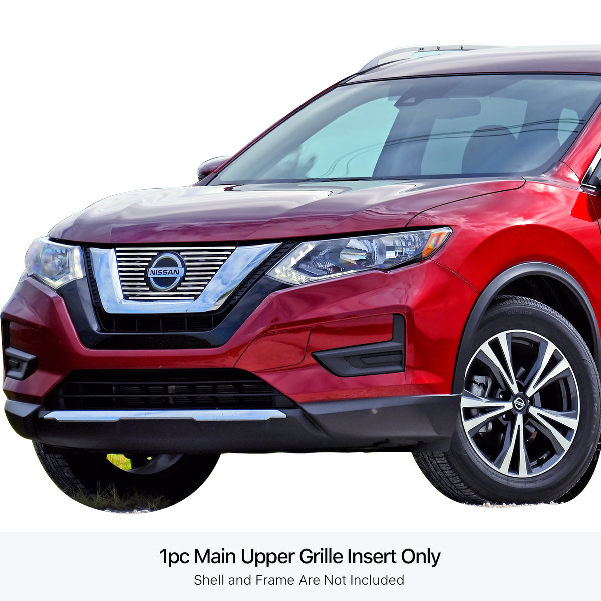 Stainless Steel Main Upper Stainless Steel Billet Grille 2017-2020 Nissan Rogue GR14FEE72S
