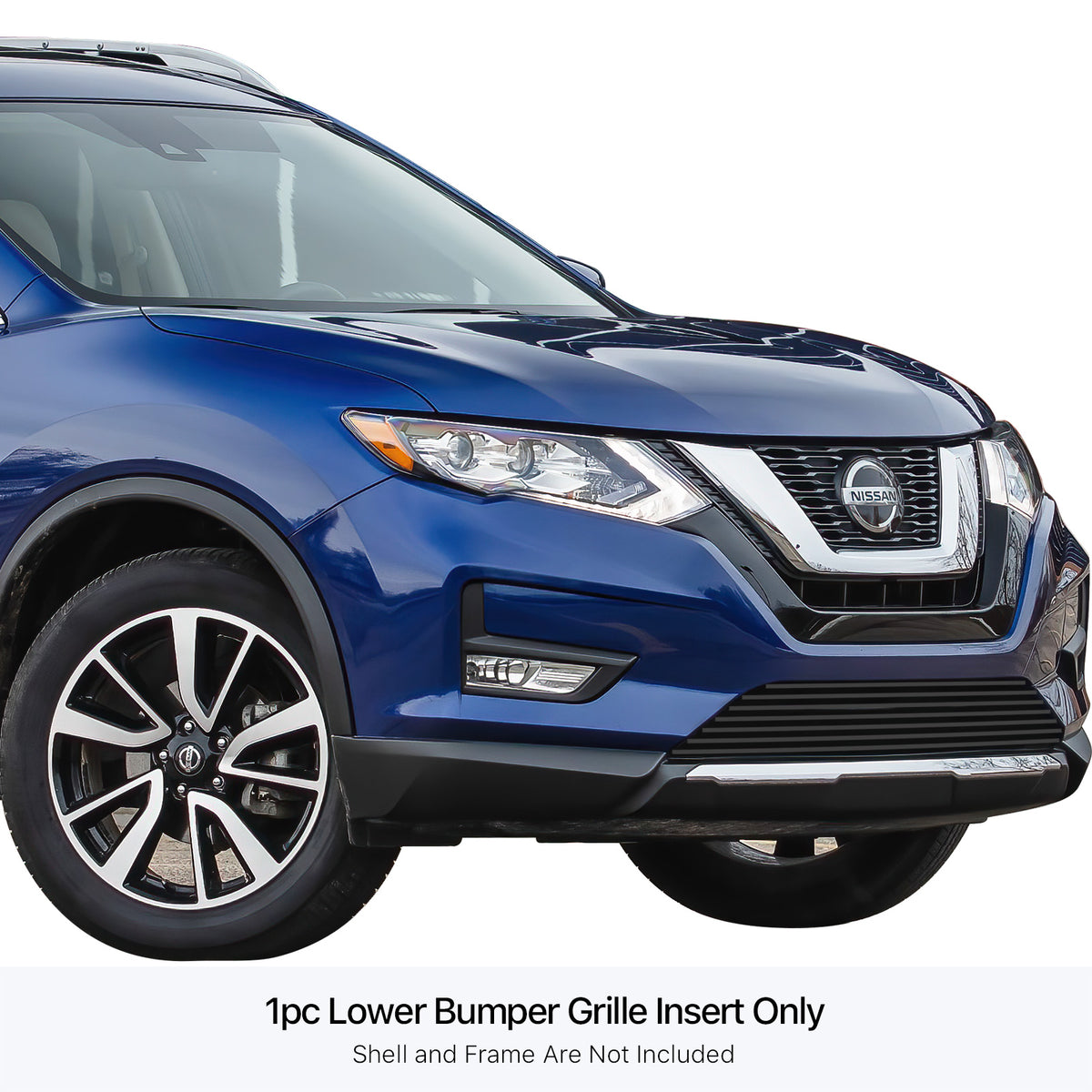 Stainless Steel Lower Bumper Black Stainless Steel Billet Grille 2017-2020 Nissan Rogue GR14FEE73J