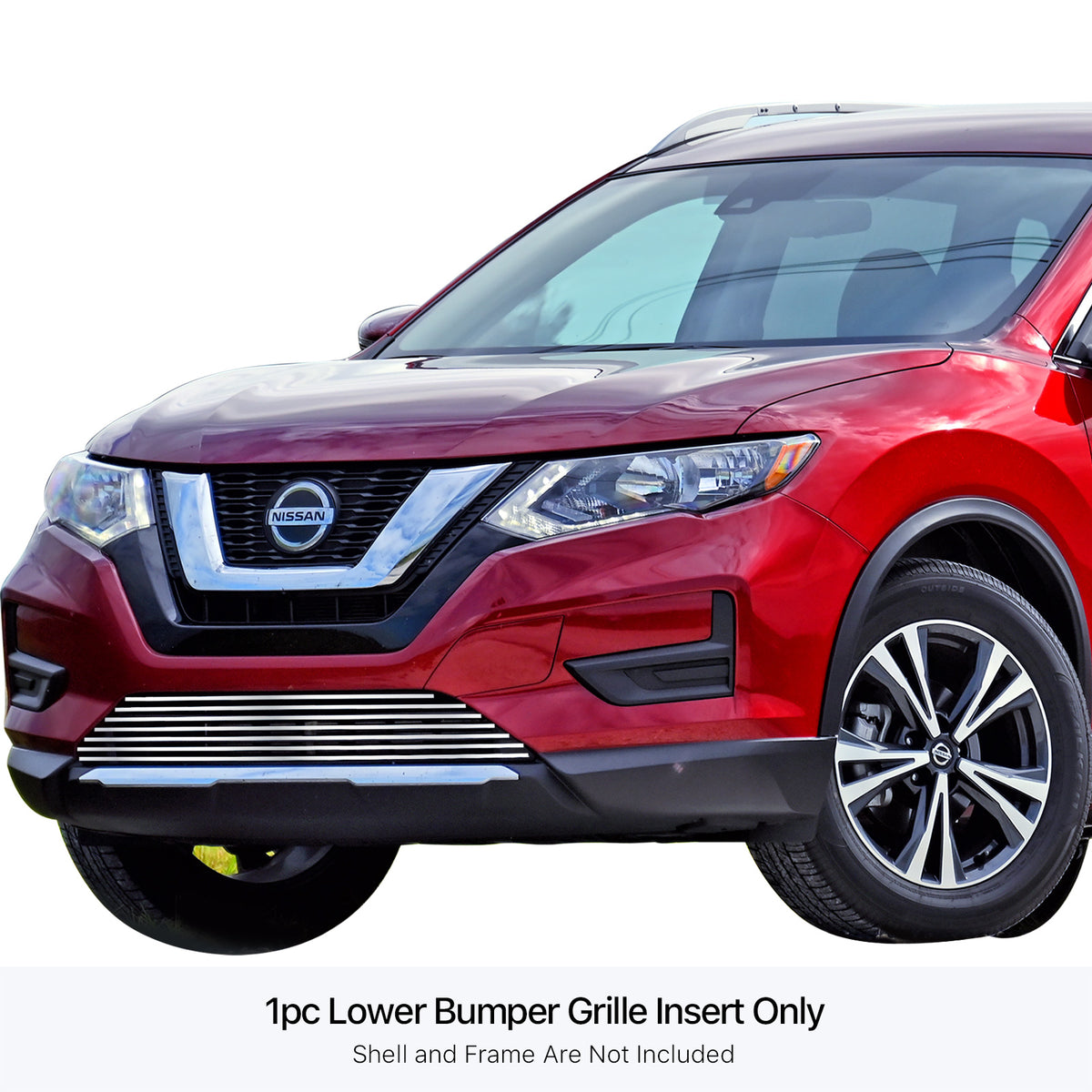 Stainless Steel Lower Bumper Stainless Steel Billet Grille 2017-2020 Nissan Rogue GR14FEE73S