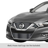 Stainless Steel Main Upper + Lower Bumper Stainless Steel Billet Grille 2015-2018 Nissan Maxima GR14FFC98S