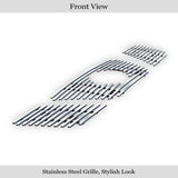 Stainless Steel Main Upper Stainless Steel Billet Grille 2005-2008 Nissan Frontier With Logo Show/2005-2007 Nissan Pathfinder With Logo Show GR14FFD32S