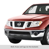 Stainless Steel Lower Bumper Black Stainless Steel Billet Grille 2005-2008 Nissan Frontier All Model/2009-2021 Nissan Frontier (Only Fit Model With Chrome Bumper Not Fit Pro-4X Model)/2005-2007 Nissan Pathfinder GR14FFD33J