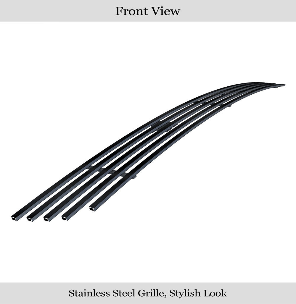 Stainless Steel Lower Bumper Black Stainless Steel Billet Grille 2005-2008 Nissan Frontier All Model/2009-2021 Nissan Frontier (Only Fit Model With Chrome Bumper Not Fit Pro-4X Model)/2005-2007 Nissan Pathfinder GR14FFD33J