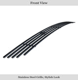 Stainless Steel Lower Bumper Black Stainless Steel Billet Grille 2005-2008 Nissan Frontier All Model/2009-2021 Nissan Frontier (Only Fit Model With Chrome Bumper Not Fit Pro-4X Model)/2005-2007 Nissan Pathfinder GR14FFD33J