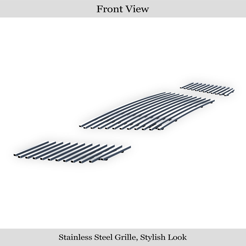 Stainless Steel Main Upper Stainless Steel Billet Grille 2008-2015 Nissan Titan GR14FFE20S