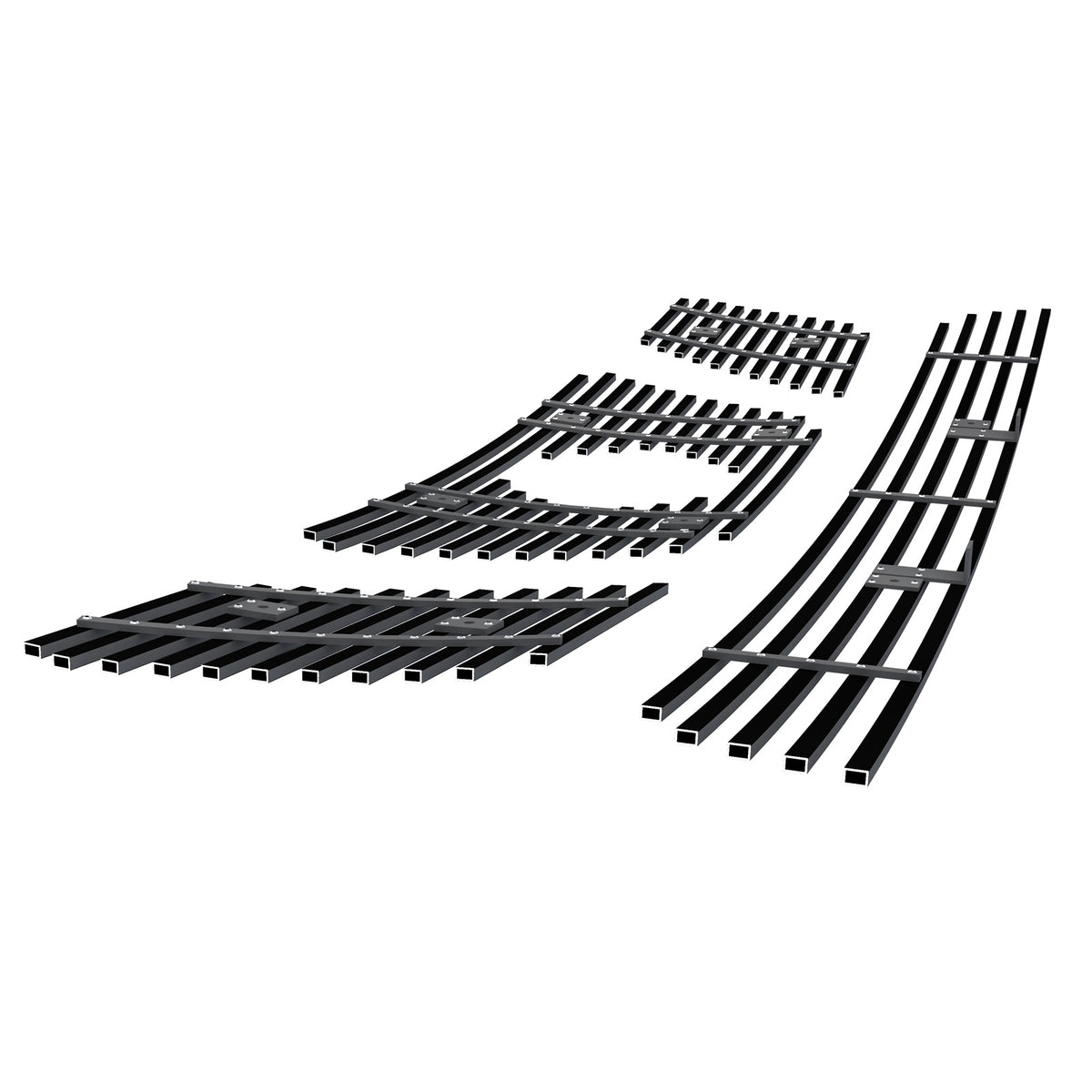 Stainless Steel Main Upper + Lower Bumper Black Stainless Steel Billet Grille 2005-2007 Nissan Pathfinder With Logo Show/2005-2008 Nissan Frontier With Logo Show GR14FGI66J
