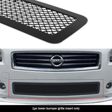 Stainless Steel Lower Bumper Black Wire Mesh Grille 2009-2014 Nissan Maxima GR14GEB25H