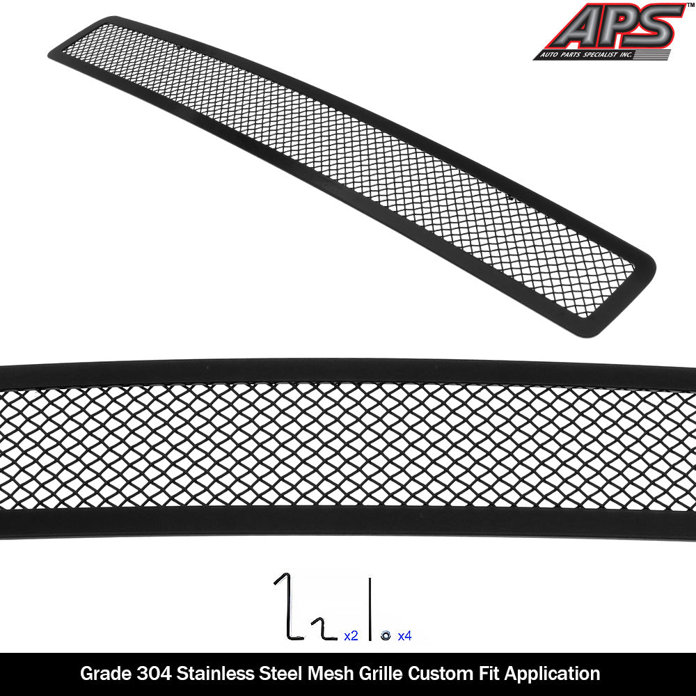 Stainless Steel Lower Bumper Black Wire Mesh Grille 2009-2014 Nissan Maxima GR14GEB25H