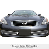 Stainless Steel Lower Bumper Mesh Grille 2008-2010 Infiniti G37 Coupe (With Honeycomb OE Grille, Except Sport Edition) GR14GEB36T