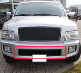 Stainless Steel Lower Bumper Black Wire Mesh Grille 2004-2010 Infiniti QX56 Not Good For Speed Sensor Package GR14GED48H