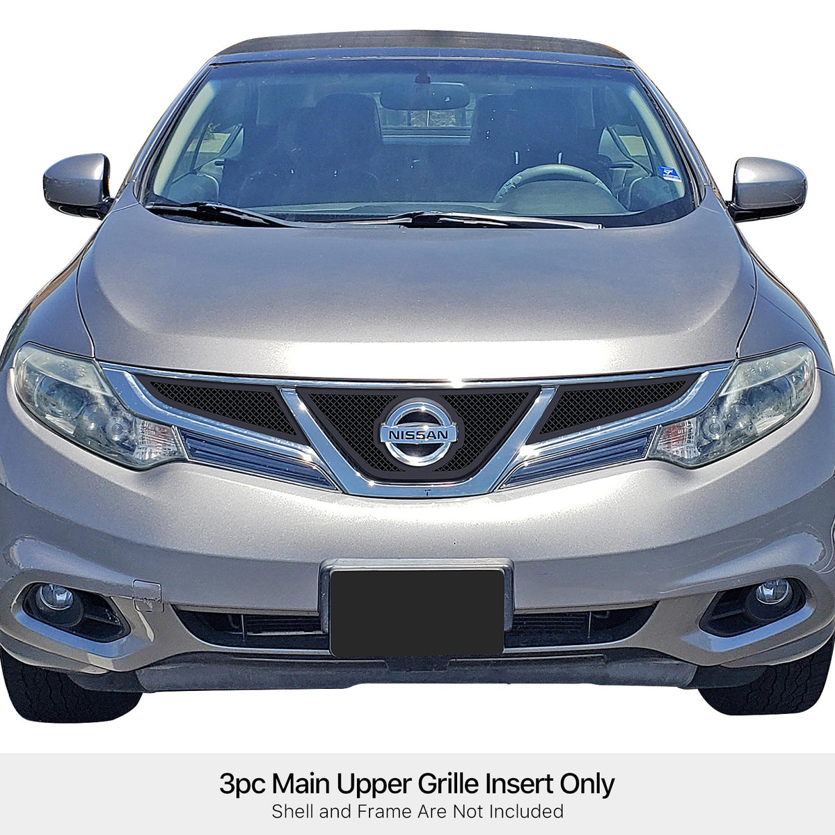Stainless Steel Main Upper Black Wire Mesh Grille 2011-2014 Nissan Murano GR14GEE65H