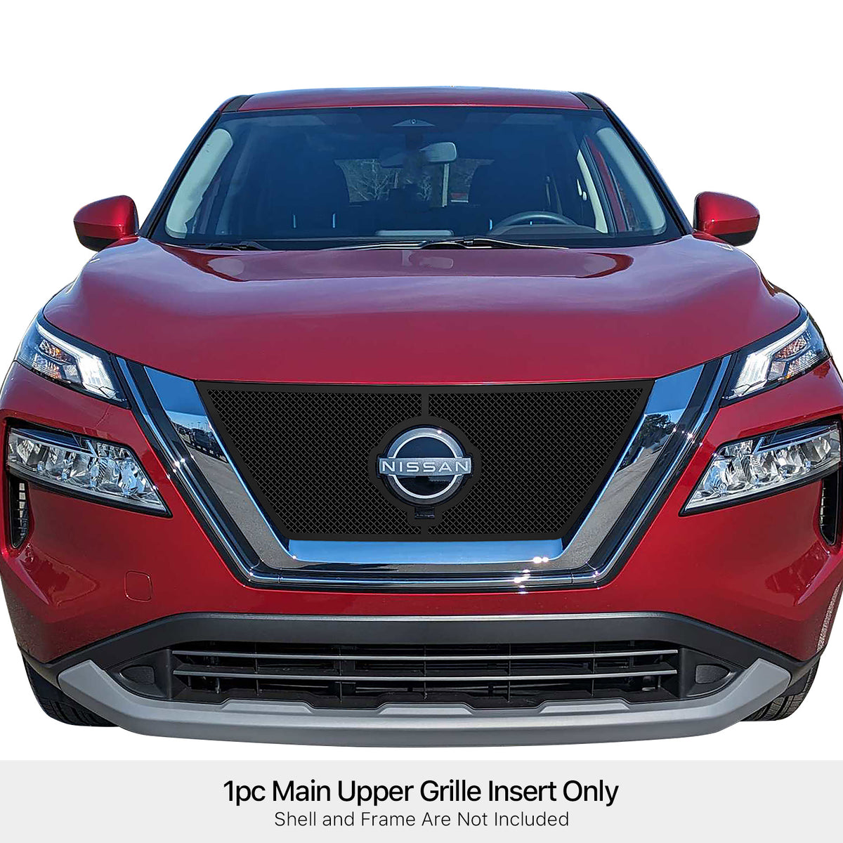 Stainless Steel Main Upper Black Wire Mesh Grille 2021-2023 Nissan Rogue GR14GEE74H
