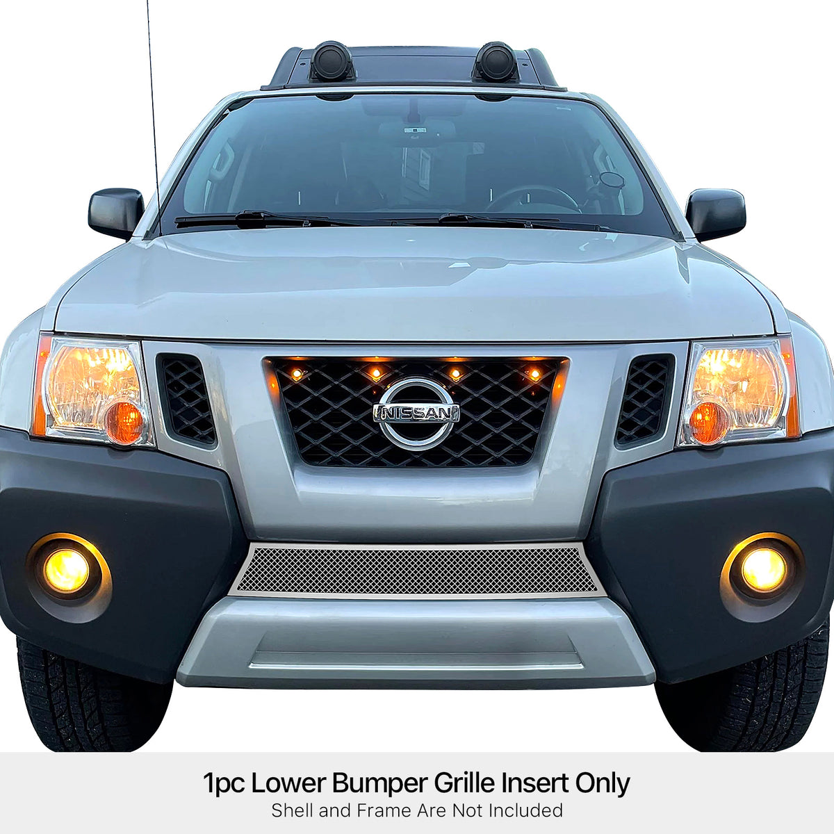 Stainless Steel Lower Bumper Mesh Grille 2009-2012 Nissan Xterra GR14GEE75T