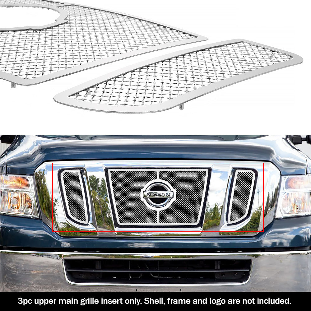 Stainless Steel Main Upper Mesh Grille 2012-2019 Nissan NV 2500 /2012-2019 Nissan NV 3500 GR14GFC83T