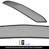 Stainless Steel Lower Bumper Black Wire Mesh Grille 2014-2016 Nissan Rogue GR14GFC88H