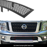 Stainless Steel Lower Bumper Black Wire Mesh Grille 2016-2019 Nissan Titan Not for Models with Tow Hook GR14GFC96H