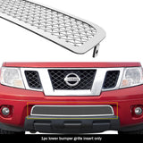 Stainless Steel Lower Bumper Mesh Grille 2009-2021 Nissan Frontier Only With Painted/Plastic Bumper GR14GFD13T