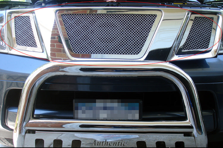 Stainless Steel Main Upper Mesh Grille 2005-2008 Nissan Frontier /2005-2007 Nissan Pathfinder GR14GFE05T