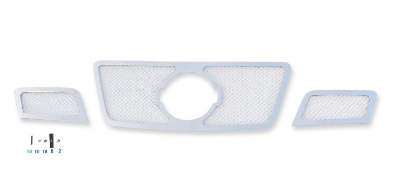 Stainless Steel Main Upper Mesh Grille 2008-2012 Nissan Pathfinder  With Logo Show GR14GFE09T