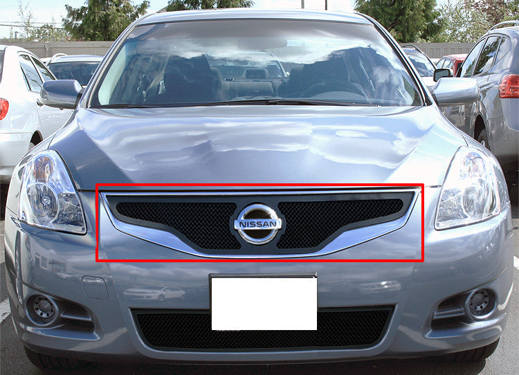 Stainless Steel Main Upper Black Wire Mesh Grille 2010-2012 Nissan Altima Coupe GR14GFG52H