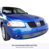 Stainless Steel Lower Bumper Stainless Steel Billet Grille 2004-2006 Nissan Sentra GR14HED03S