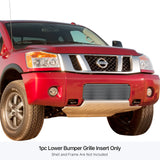 Stainless Steel Lower Bumper Stainless Steel Billet Grille 2004-2007 Nissan Armada /2004-2015 Nissan Titan GR14HED13S