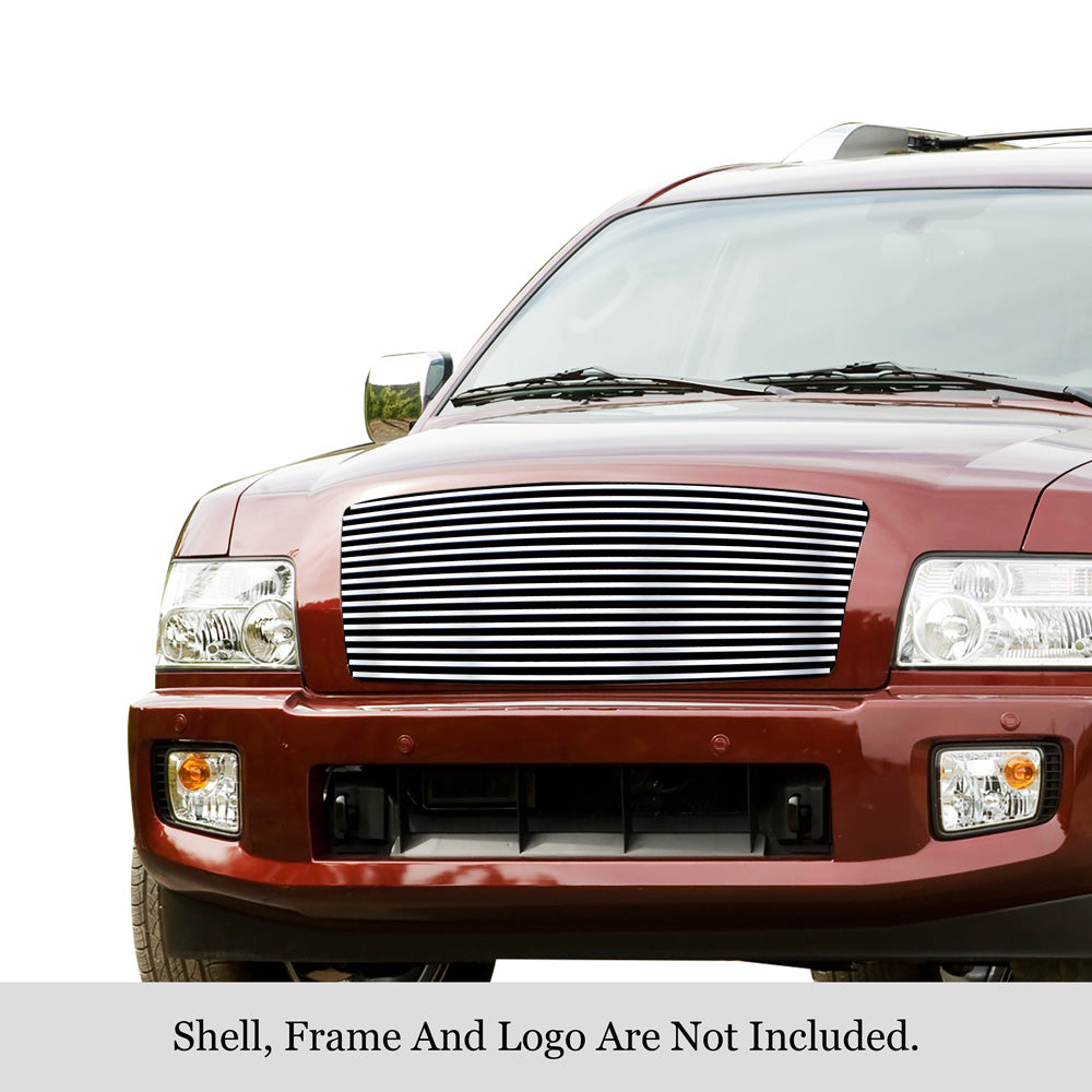 Stainless Steel Main Upper Stainless Steel Billet Grille 2004-2010 Infiniti QX56 GR14HED47S