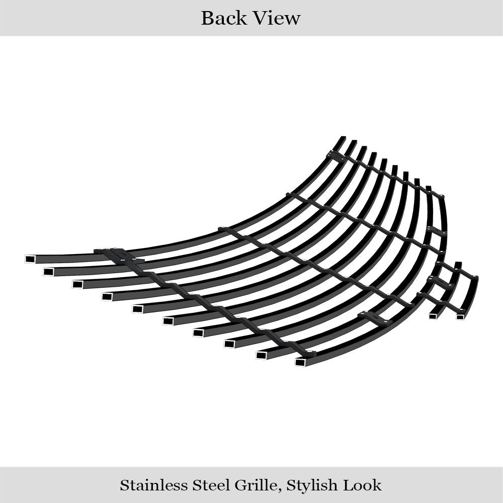 Stainless Steel Main Upper Black Stainless Steel Billet Grille 2007-2009 Nissan Altima Sedan GR14HFD76J