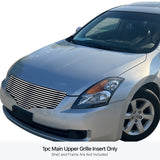 Stainless Steel Main Upper Stainless Steel Billet Grille 2007-2009 Nissan Altima Sedan GR14HFD76S