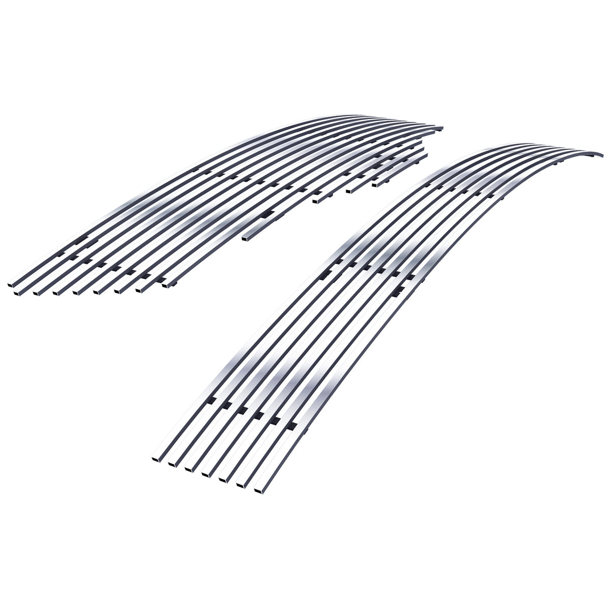 Stainless Steel Main Upper + Lower Bumper Stainless Steel Billet Grille 2007-2009 Nissan Altima Sedan GR14HGG65S