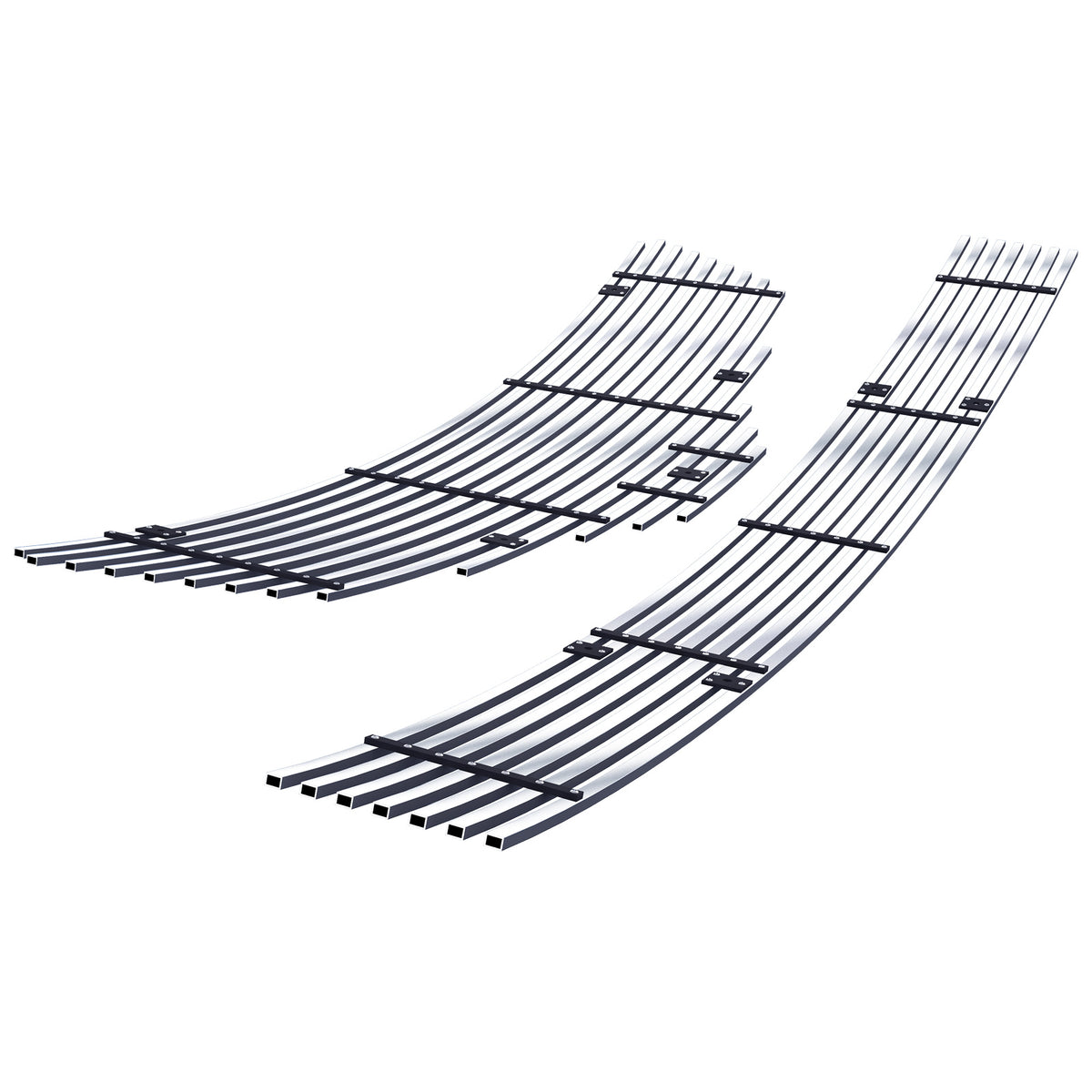 Stainless Steel Main Upper + Lower Bumper Stainless Steel Billet Grille 2007-2009 Nissan Altima Sedan GR14HGG65S