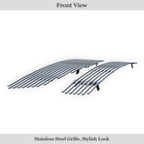Stainless Steel Main Upper + Lower Bumper Stainless Steel Billet Grille 2007-2008 Nissan Maxima GR14HGH99S