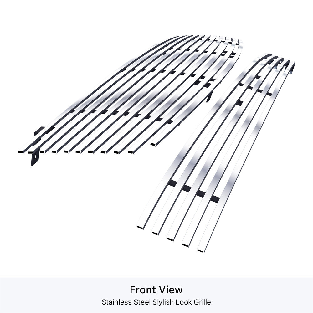 Stainless Steel Main Upper + Lower Bumper Stainless Steel Billet Grille 2004-2006 Nissan Maxima GR14HGI81S
