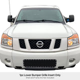 Stainless Steel Lower Bumper Rivet Grille 2004-2007 Nissan Armada /2004-2015 Nissan Titan GR14LED13H